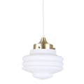 Pikkukuva 1 / 6: Pendant Lamp Valter w. Twisted Cord Brass/Opal White