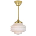 Miniatyrbild 1 av 5: Taklampa m. Stång Valter Mässing/Opal Beige