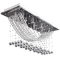 Miniatyrbild 2 av 2: Taklampa med glittrande glaskristaller vit 8 x G9 29 cm