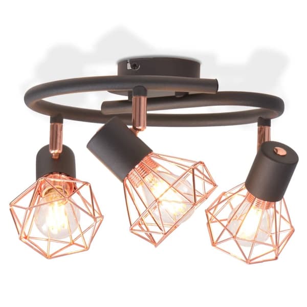 Taklampa med 3 LED-filamentlampor 12 W