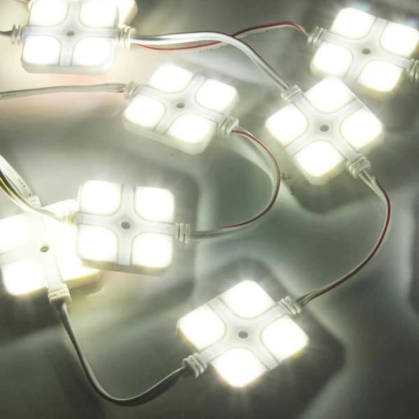 NEUFU 10st 12V 4LED-panel Interiörljusläs-/kupolljuslampa för LWB-lastbilar