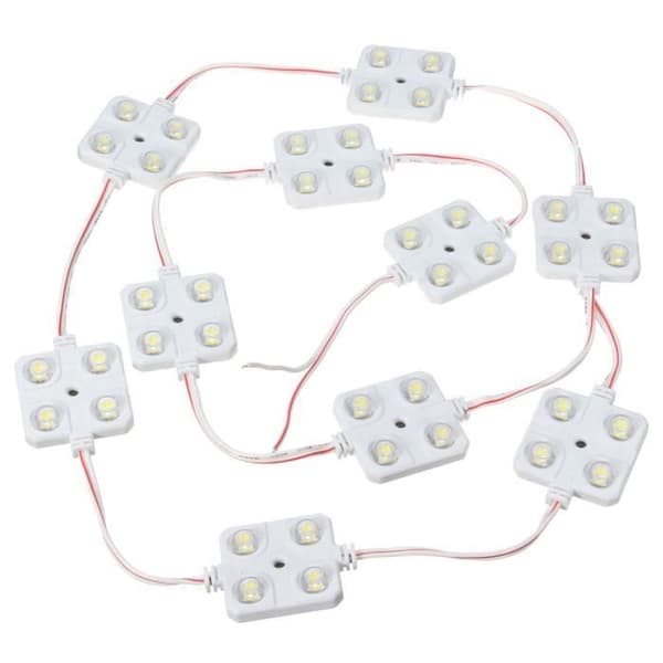 NEUFU 10st 12V 4LED-panel Interiörljusläs-/kupolljuslampa för LWB-lastbilar