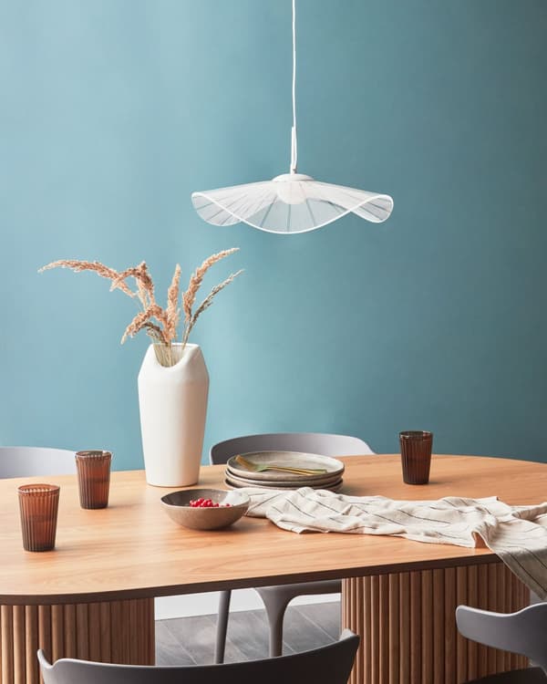 Pendellampa LED Taklampa Vit Metallskärm Öppen Glödlampa Belysning Hängande Ljus