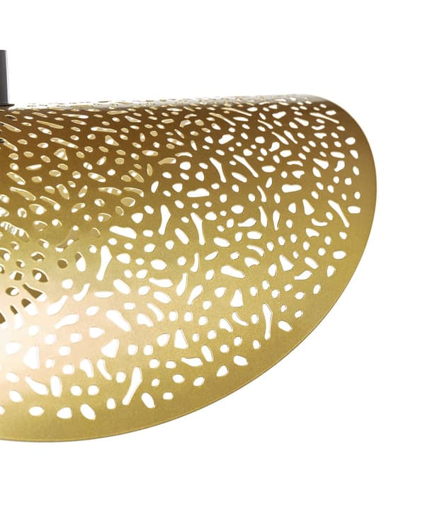 Pendellampa Gyllene Järnskärm Belysning Modern Glamourstil Vardagsrum Sovrum