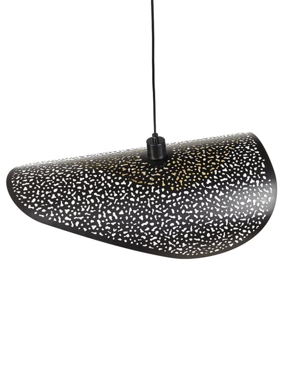 Taklampa Hängande Lampa Pendellampa Belysning Järn Metallskärm Svart Mahi