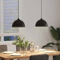 Miniatyrbillede 5 af 11: vidaXL pendellamper 2 stk højdejusterbar E27 Ø 30 cm metal sort