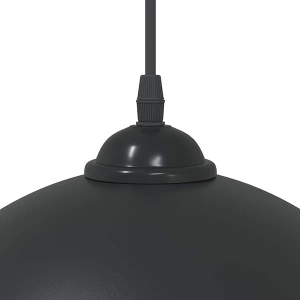 vidaXL pendellamper 2 stk højdejusterbar E27 Ø 30 cm metal sort