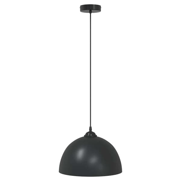 vidaXL Pendellampa 2 st höjdjusterbar E27 svart Ø 30 cm metall