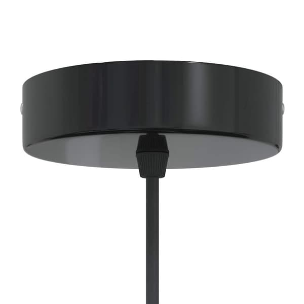 vidaXL Pendellampa 2 st höjdjusterbar E27 svart Ø 30 cm metall
