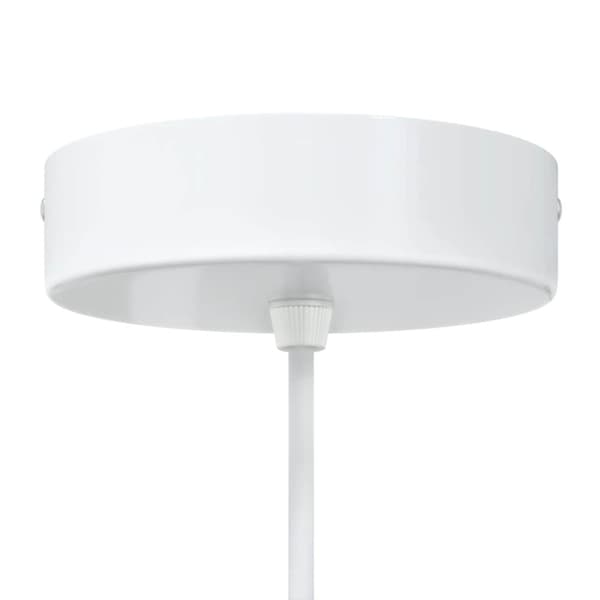 vidaXL Pendellampa 2 st höjdjusterbar E27 vit Ø 30 cm metall