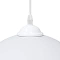 Miniatyrbild 10 av 11: vidaXL Pendellampa 2 st höjdjusterbar E27 vit Ø 30 cm metall
