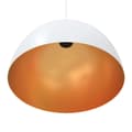 Miniatyrbild 11 av 11: vidaXL Pendellampa 2 st höjdjusterbar E27 vit Ø 30 cm metall