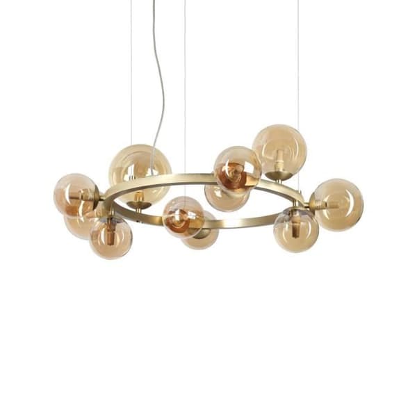 Hängande taklampa - Ideal Lux - PERLAGE - 11 ljus - Mässing - Modern design
