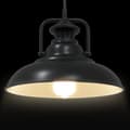 Miniatyrbild 7 av 11: vidaXL Taklampa E27 svart Ø 31 cm järn