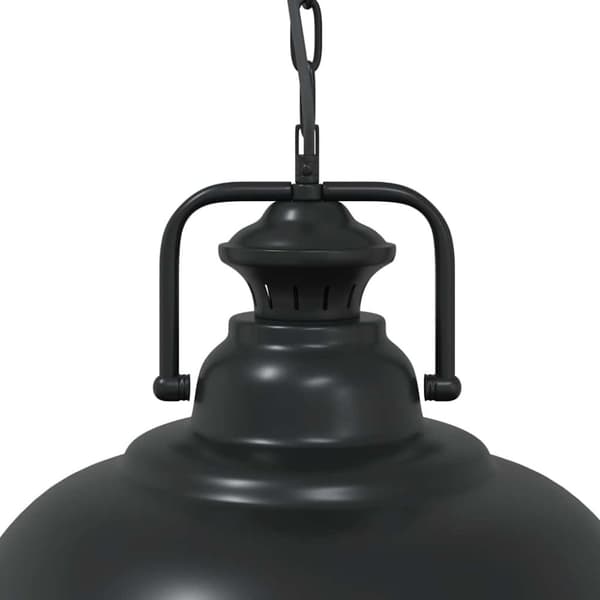 vidaXL Taklampa E27 svart Ø 31 cm järn