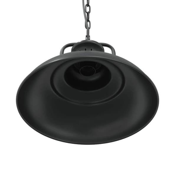 vidaXL Taklampa E27 svart Ø 31 cm järn