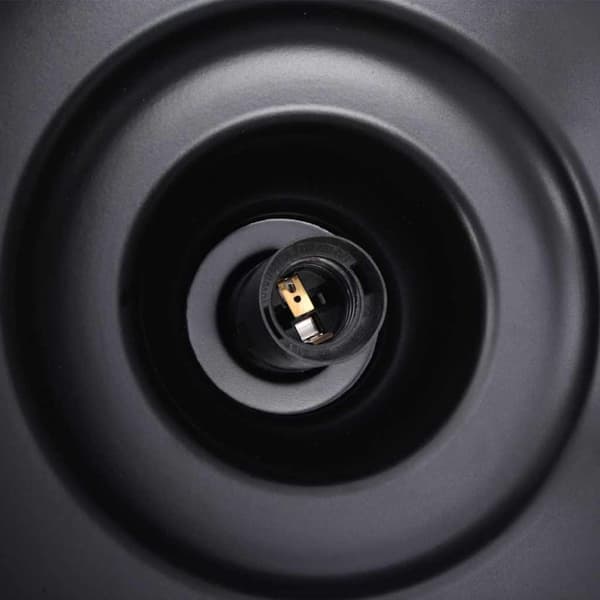 vidaXL Taklampa E27 svart Ø 31 cm järn