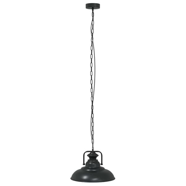 vidaXL Taklampa E27 svart Ø 31 cm järn