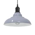 Miniatyrbilde 2 av 11: vidaXL Pendellampe høydejusterbar E27 glans grå Ø 31 cm metall