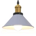 Miniatyrbild 6 av 11: vidaXL Taklampa höjdjusterbar E27 glansgrå Ø 22 cm metall