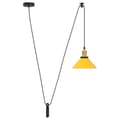Miniatyrbild 3 av 11: vidaXL taklampa höjdjusterbar E27 glans gul Ø 22 cm metall