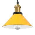 Miniatyrbild 2 av 11: vidaXL taklampa höjdjusterbar E27 glans gul Ø 22 cm metall