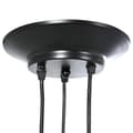 Miniatyrbilde 9 av 11: vidaXL Pendellampe med 3 lampeholdere E27 svart metal