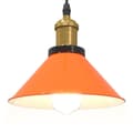 Miniatyrbild 6 av 11: vidaXL Taklampa höjdjusterbar E27 glans orange Ø 22 cm metall