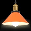 Miniatyrbild 7 av 11: vidaXL Taklampa höjdjusterbar E27 glans orange Ø 22 cm metall