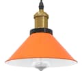 Miniatyrbild 2 av 11: vidaXL Taklampa höjdjusterbar E27 glans orange Ø 22 cm metall