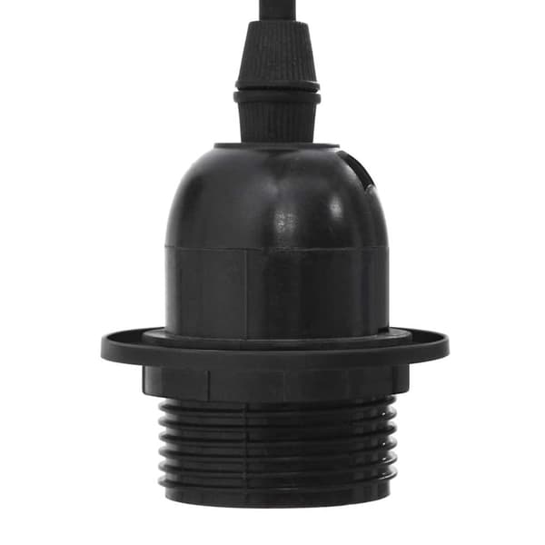 vidaXL Pendellampa med 6 lamphållare E27 svart metall