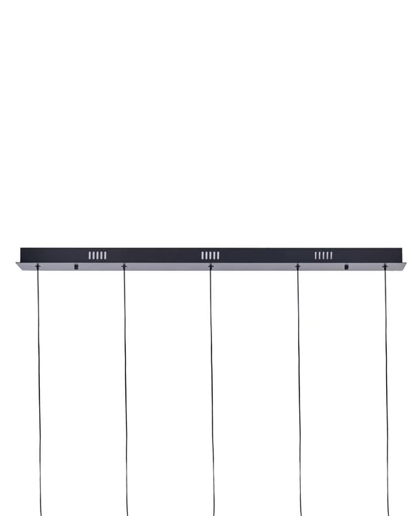 Pendellampa Flerfärgad Transparent Glasskärmar Järn 5 Ljus Modern Design Heminredning Vardagsrum