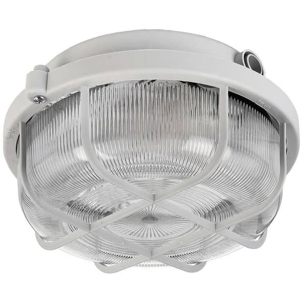 Deko Light Syrma Rund Grau 401016 Taklampa utomhus, vägglampa utomhus E27 grå