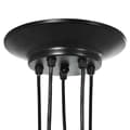 Miniatyrbillede 9 af 11: vidaXL pendellampe med 5 lampeholdere E27 metal sort