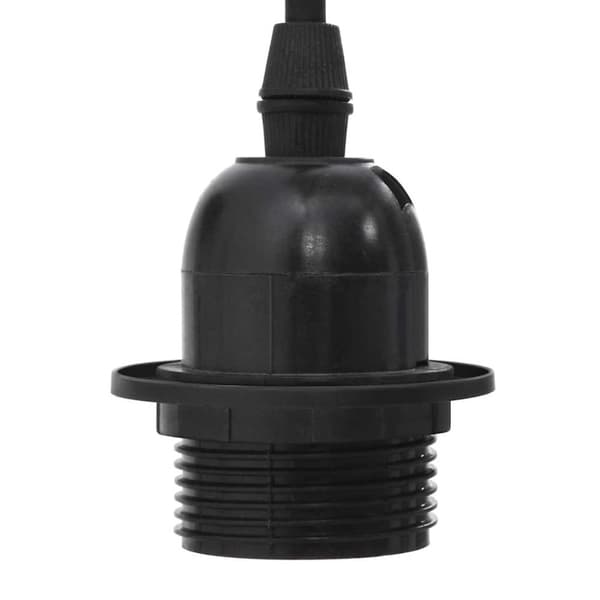 vidaXL pendellampe med 5 lampeholdere E27 metal sort
