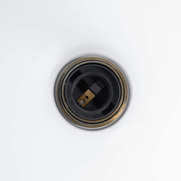 vidaXL pendellampe højdejusterbar E27 Ø 22 cm metal glans hvid