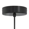 Miniatyrbillede 8 af 11: vidaXL pendellampe højdejusterbar E27 Ø 31 cm metal glans sort