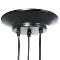 Miniatyrbillede 9 af 11: vidaXL pendellampe med 3 lampeholdere E27 metal sort