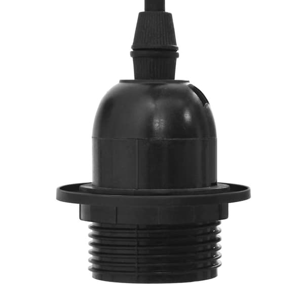 vidaXL pendellampe med 3 lampeholdere E27 metal sort