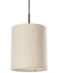 Miniatyrbild 7 av 11: Taklampa Hängande 3 Ljus Beige Linnetyg Skärm Modern Design Vardagsrumslampa