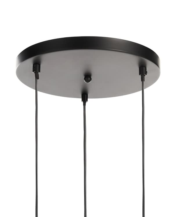 Taklampa Hängande 3 Ljus Beige Linnetyg Skärm Modern Design Vardagsrumslampa