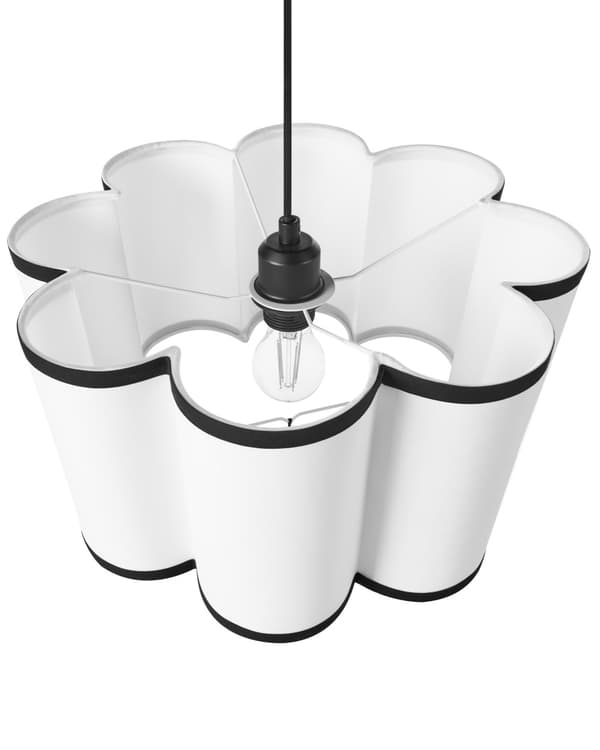 Hänglampa Vit Nylonskärm Modern Design Vardagsrumslampa