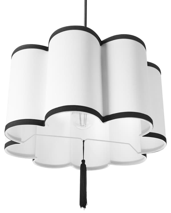 Hänglampa Vit Nylonskärm Modern Design Vardagsrumslampa