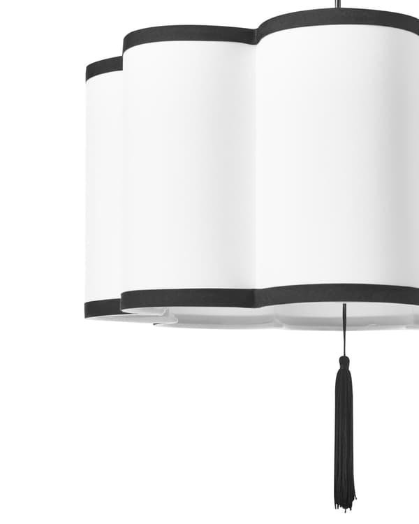 Hänglampa Vit Nylonskärm Modern Design Vardagsrumslampa