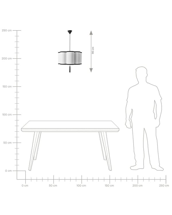 Hänglampa Vit Nylonskärm Modern Design Vardagsrumslampa