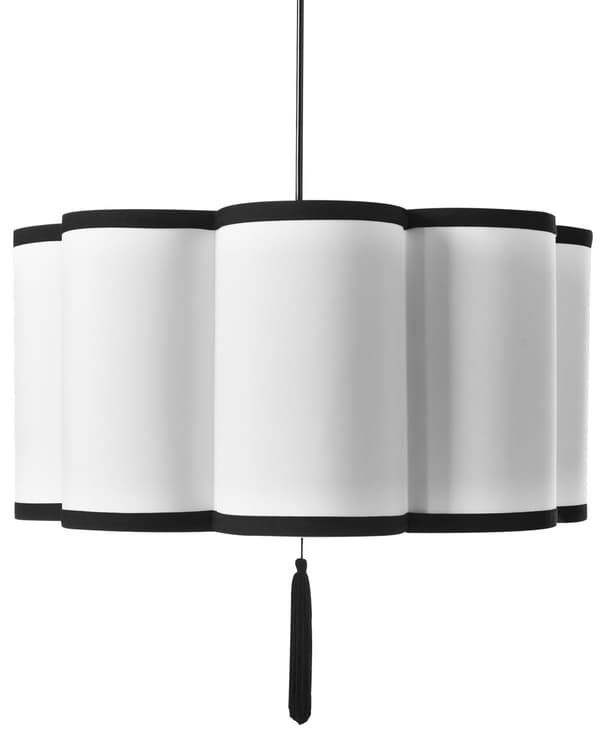 Hänglampa Vit Nylonskärm Modern Design Vardagsrumslampa