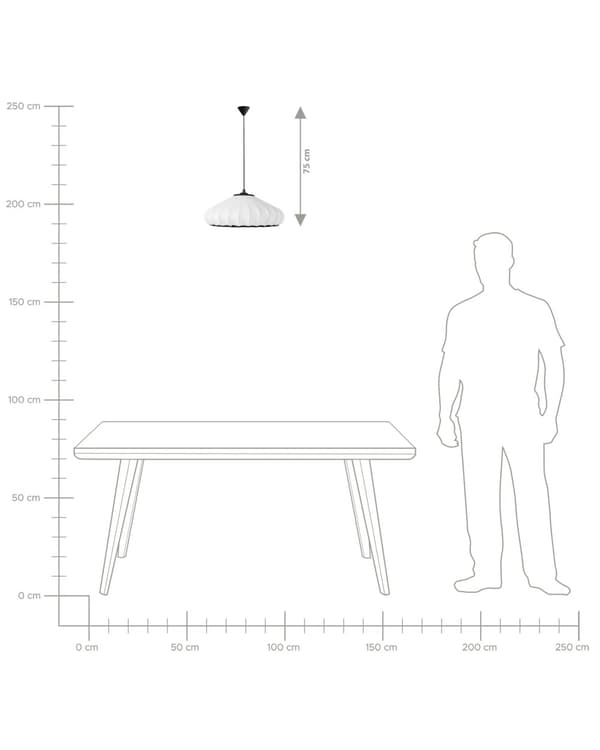 Hängande Taklampa Vit Nylonskärm Modern Design Vardagsrumslampa
