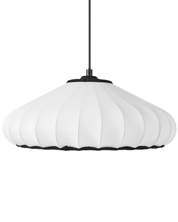 Hängande Taklampa Vit Nylonskärm Modern Design Vardagsrumslampa