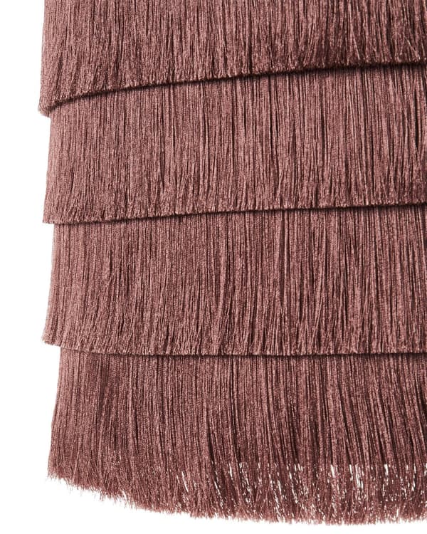 Hängande Taklampa Rosa Tyg Polyesterskärm Skärm med Fransar Modern Design Vardagsrumslampa