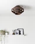 Miniatyrbild 4 av 9: Taklampa Brun skärm i Linnetyg Modern Design Vardagsrumslampa